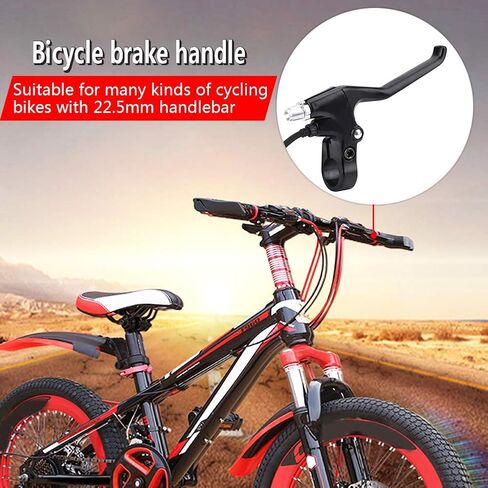 Bicycle Brake Lever, Handlebar 2 Wires E Bike Bicycle Electric Bike Brake Handle Replacement Parts for Most Bicycle, Road Bike, Mountain Bike with 22.5mm Handlebar in Saudi Arabia