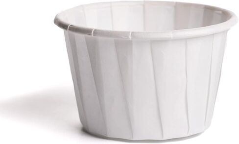 Superior Trading Co. Paper Disposable Souffle Cups for Snacks, Food & Medicine - Condiment Cups, Sauce Cups, Souffle Cups, Medicine Cups, Portion Cups, Small Paper Cups - 250 Cups, 1.25 oz, White in Kuwait