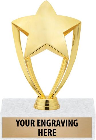 6.75" Gold Star Trophies - Custom Recognition Trophy Awards Prime in Saudi Arabia