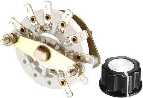 uxcell 1P7T 1 Pole 7 Position 1 Deck Band Channel Rotary Switch Selector with Knob Cap in Saudi Arabia