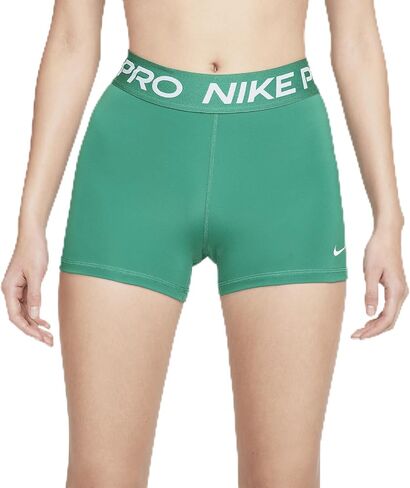 Nike ProWomen's 3" Shorts (Malachite/White, CZ9857-324) Size Large in Saudi Arabia