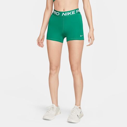 Nike ProWomen's 3" Shorts (Malachite/White, CZ9857-324) Size Large in Saudi Arabia
