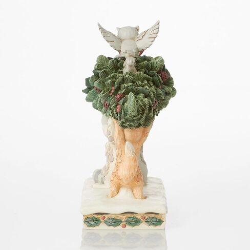 Enesco Jim Shore Heartwood Creek Four Seasons White Woodland Holiday Helpers Animals Carrying Tree Figurine, 6.69 Inches in Saudi Arabia