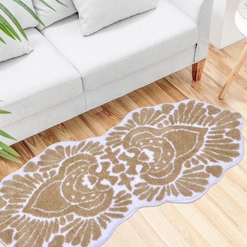Bathroom Runner Rug 24x60 Non Slip Absorbent Bath Mats for Bathroom Long Bathroom Rugs Machine Washable Carpet Runner Rug for Hallway Bathroom Shower Light Blue in Saudi Arabia