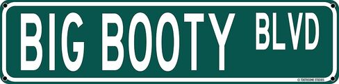 Big Booty Blvd Funny Street Sign 16" x 4" Inappropriate Humor Bar Home College Dorm Decor (BigBootyBlvdStreet) in Saudi Arabia