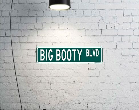 Big Booty Blvd Funny Street Sign 16" x 4" Inappropriate Humor Bar Home College Dorm Decor (BigBootyBlvdStreet) in Saudi Arabia
