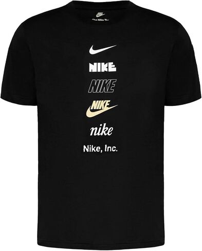 Nike Sportswear Club Logo T-Shirt Mens Size - S Black/White in Saudi Arabia