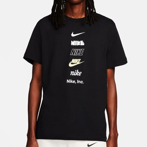 Nike Sportswear Club Logo T-Shirt Mens Size - S Black/White in Saudi Arabia