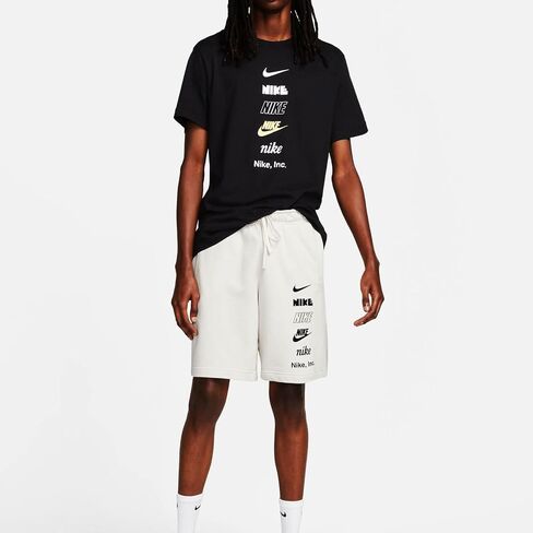 Nike Sportswear Club Logo T-Shirt Mens Size - S Black/White in Saudi Arabia