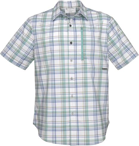 Men's Glissade Short Sleeve Button Down Shirt - Quick Dry, Moisture Wicking, UPF 40+, Outdoor, Beach in Saudi Arabia