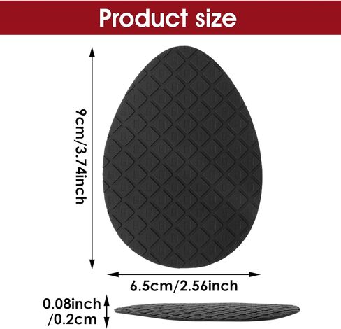 Sibba Non Slip Shoes Pads 3 Pairs Sticky Sole Protectors High Heels Anti Slip Shoe Grips Bottom Insoles No Skid Shoe Inserts Padding Comfortable Silicone Accessories Fit Sneakers Slippers (Black) in Saudi Arabia