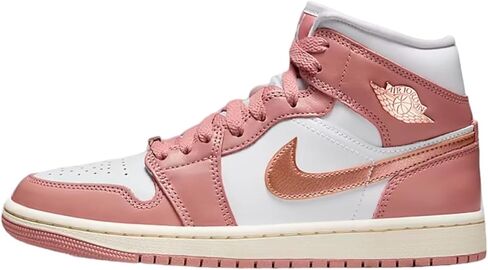 Jordan 1 Mid Women Red Stardust/Metallic Copper FB9892-670 8.5 in Saudi Arabia