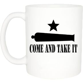 Rogue River Tactical Coffee Mug Texas Flag Come and Take It Novelty Cup Great Gift Idea For Men Women Lone Star State