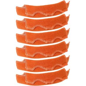 6pcs Hard Hat Sweatband - Cotton Hard Hat Liner with Hook and Loop, Reusable Hardhat Sweatband for Chainsaw Helmet, Hard Hat Sweat Bands Replacement, Welder Helmet,Hard Hat Accessories