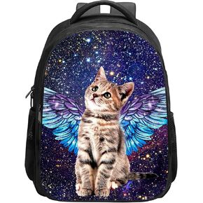 SARA NELL Horse Backpack for Boys, Cool Running Horses School Book Bag for Kids, Animal Bookbags with 2 Main Compartments for Kindergarten Elementary Students, 15.7 Inches