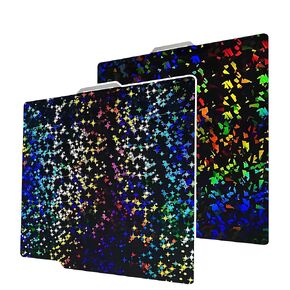 New Rainbow Confetti/Starry Smooth PEF Magnetic Double-Sided Spring Steel Sheet Flexible Build Plate for Bambu Lab 3D Printers X1/X1C/X1E/P1P/P1S/A1 257x257mm in Saudi Arabia