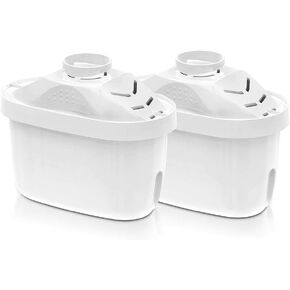Upgraded Water Filter Replacement 2 Pack, Latest Standard Water Filter Cartridges, Compatible with Most Brands of Water filter Pitcher