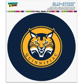 Quinnipiac University Primary Logo Automotive Car Window Locker Circle Bumper Sticker