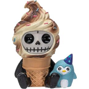 Summit Collection Softo Figurine Decorative Signature Skeleton Ice Cream Cone Costume 3 Inch Tall Collectible Statue