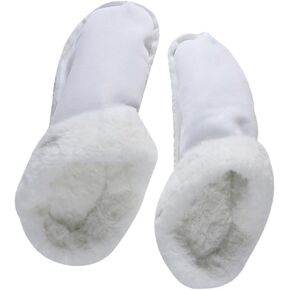NOLITOY Insoles for Clogs Replacement, Winter Fur Insert Shoe Liners Sole Soft Warm Removable Furry Liners House Slippers Fleece Lining Shoe Inner for Outdoor Indoor 42-43(260mm)