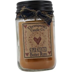 Thompson's Candle Co Butter Rum Mason Jar Candles