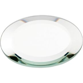 Plymor Round 5mm Beveled Glass Mirror, 3 inch x 3 inch (Pack of 2)