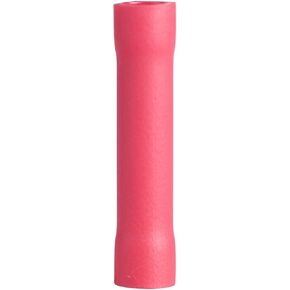 Gardner Bender 75-121 Electrical Butt Splice Terminal, 22-18 AWG, Fully-Insulated, Crimp Connection, Red