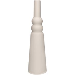 Bloomingville Modern Sculptural Stoneware Vase with Latex Glaze, Taupe