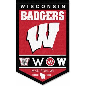 College Flags & Banners Co. - Wisconsin Badgers Heritage History Banner Pennant