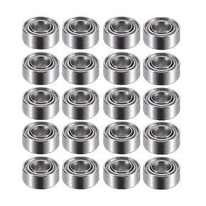 ACROPIX 683ZZ 3x7x3mm Double Metal Shield Single Row Deep Groove Ball Bearings Silver Tone - Pack of 20