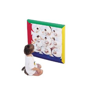 Children's Factory Soft Frame Bubble Mirror, Sensory Furniture for Kids, Preschool, Daycare, Classroom, 34" x 1.5" x 34"