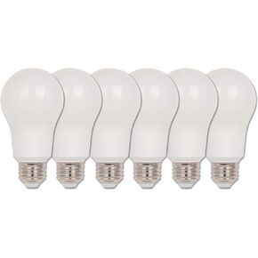 Westinghouse Lighting 5184020 5184000 9 (60-Watt Equivalent) Omni A19 Dimmable Soft White Energy Star, Medium Base LED Light Bulb, 6 Count (Pack of 1), 6 Piece