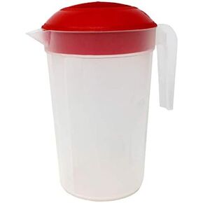 Tribello LARGE 1.3 Gallon Water Pitcher, Plastic Juice Pitcher With Lid - Dishwasher Safe, BPA Free, Colors May Vary (1.3 Gallon)