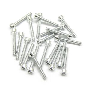 20pcs M3x20mm Socket Head Cap Screws 6063 Aluminum Hex Socket (Anodized Colors) (Blue)