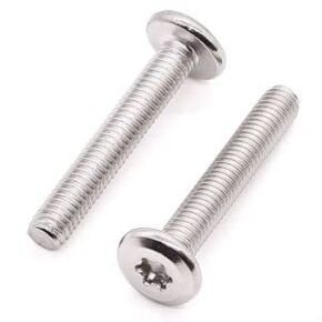 M5-0.8 x 30mm (50 pcs) Flat Round Head Torx Drive Head Machine Screws by Glvaner, 304 Stainless Steel (18-8), Full Thread, Bright Finish