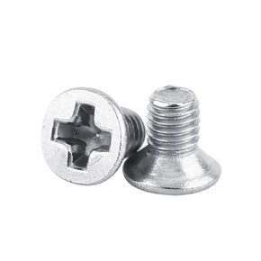 M3 Flat Head Countersunk Screw Kit,M3 4mm/5mm/6mm/8mm/10mm Stainless Steel Machine Countersunk Screws Bolt Fastener Pack of 100 (5mm)