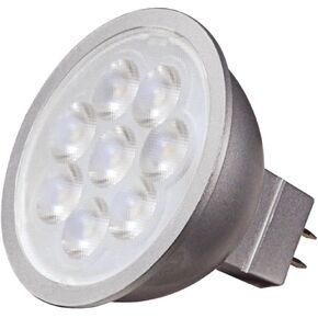 Satco S9496, 6.5MR16/LED/40'/30K/12V,(6 LED Light Bulbs)