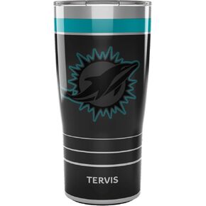 Tervis NFL Miami Dolphins-Night Game Insulated Tumbler, 20oz, Stainless Steel