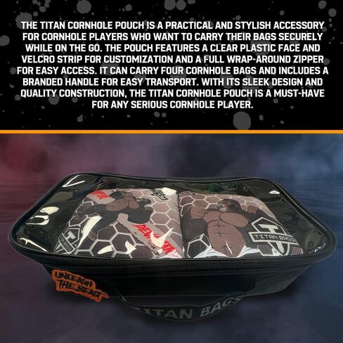 Titan Bags Cornhole Bags Organizer - The Ultimate Carrying Case for Your Cornhole Bag Sets - Convenient, Portable, and Durable Solution for Travel, Tournaments, and Game Nights in Saudi Arabia