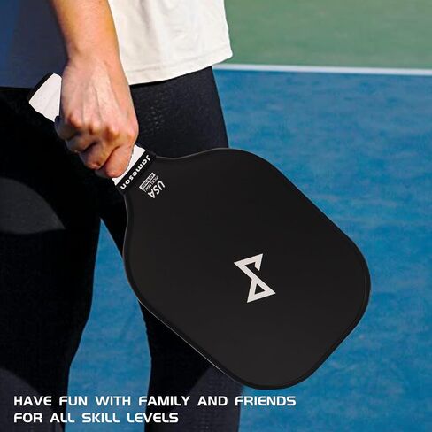 Pickleball Paddles Set of 2, Lightweight Fiberglass Surface, Honeycomb Core, 6 Pickleball Balls, Pickleball Paddle Bag, 2 Extra Overgrip Handle Tape, Beginner Intermediate by Jameson Pickleball in Saudi Arabia