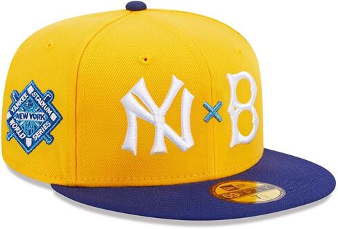New Era NY New York Yankees X Brooklyn Dodgers 59FIFTY Cooperstown 1941 World Series Side Patch Fitted Cap, Hat in Saudi Arabia