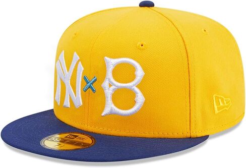 New Era NY New York Yankees X Brooklyn Dodgers 59FIFTY Cooperstown 1941 World Series Side Patch Fitted Cap, Hat in Saudi Arabia