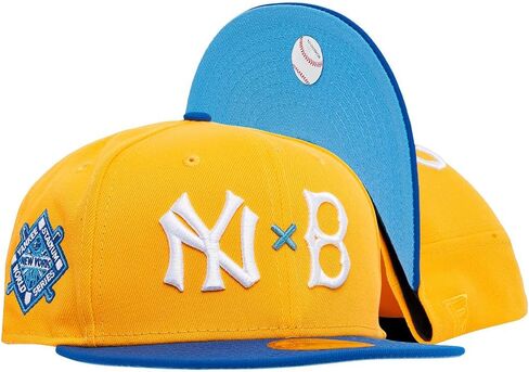 New Era NY New York Yankees X Brooklyn Dodgers 59FIFTY Cooperstown 1941 World Series Side Patch Fitted Cap, Hat in Saudi Arabia