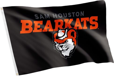 Desert Cactus Sam Houston State University Flag SHSU Bearkats Flag Banners 100% Polyester Indoor Outdoor 3x5 feet Flags (Style 3a) in Saudi Arabia