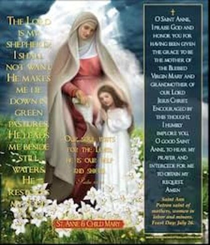 St Anne with Child Mary LED Prayer Candle and Devotional Candle - Child Mary and St. Anne in Saudi Arabia