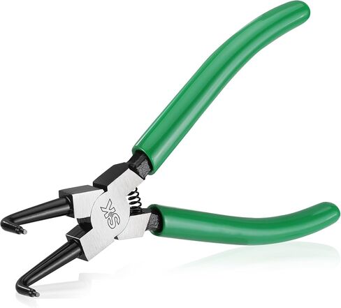 SK 4-Piece Snap Ring Pliers Set, 7-Inch Internal/External Circlip Pliers with Straight/Bent Jaw, Tip Diameter 5/64'', Premium CR-V Steel in Saudi Arabia