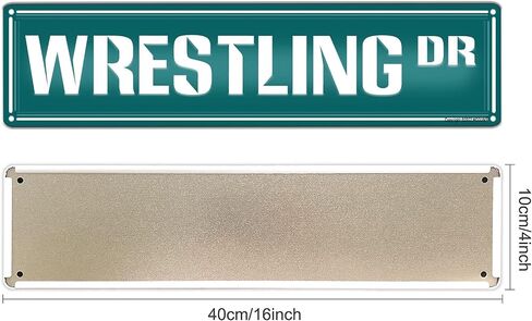 Wrestling Dr Sign, Wrestling Sign, Wrestling Decor, Funny Wall Decor For Home Farmhouse Man Cave Bathroom Bar Street, Quality Metal Signs 16x4 Inch in Saudi Arabia