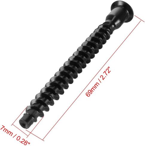uxcell Furniture Confirmat Screw 7x39mm Hex Socket Wood Screws Powder Coated 20pcs in Saudi Arabia
