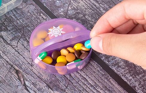 Pill Box Weekly Daily Pill Organizer AM PM 7 Day with Moisture-Proof Design (Multicolor) in Saudi Arabia