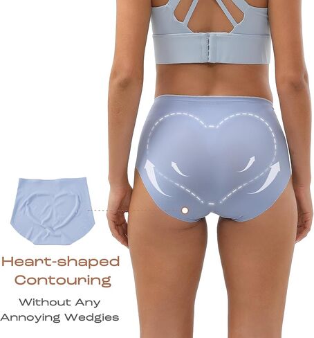 INNERSY Women's Seamless No Show Underwear Quick Dry Panties Nylon Briefs 3-Pack in Kuwait